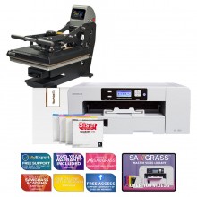Sawgrass Virtuoso SG1000 Siser EasySubli Printer with TrueSpec 16 20 Hybrid Heat Press
