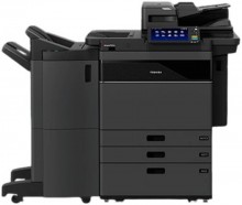Toshiba e Studio6526AC Colour Multifunction Printer Up to 65 PPM Print Speed 10 1 LCD Colour Touch Screen 600x600 DPI Colour Resolution 3520 Max Paper Sheets Capacity Black  e Studio6526AC